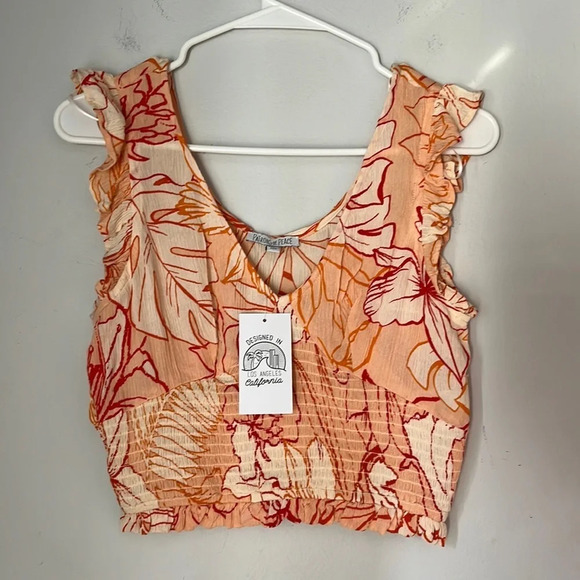 Patrons of Peace Floral Crop Top Size XS NWT! - Picture 1 of 4